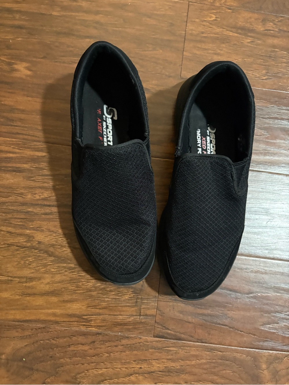 Skechers Sport Men's Slip-On Black Mesh Casual Shoes Size 10